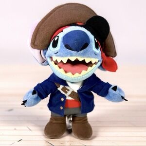Disney Parks Exclusive Pirate Costume Stitch Plush 11" Lilo & Stitch Stuffed Toy